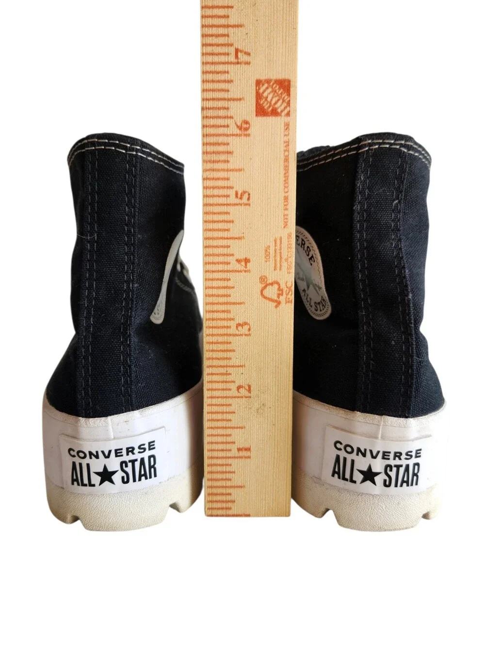 Converse Chuck Taylor All Star Lugged High Black Shoes US Size 9.5 Womens